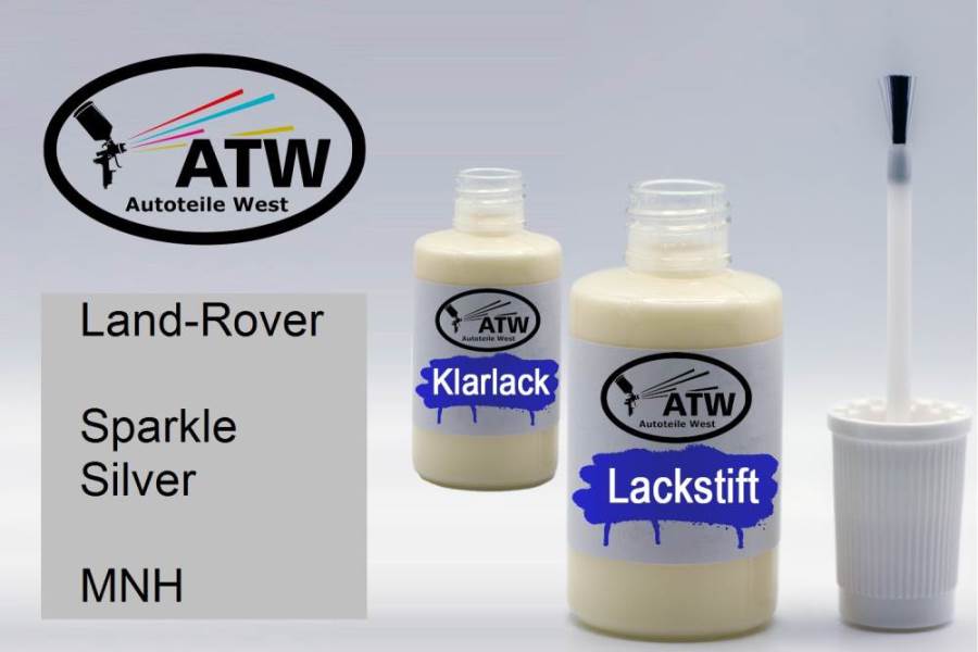 Land-Rover, Sparkle Silver, MNH: 20ml Lackstift + 20ml Klarlack - Set, von ATW Autoteile West.